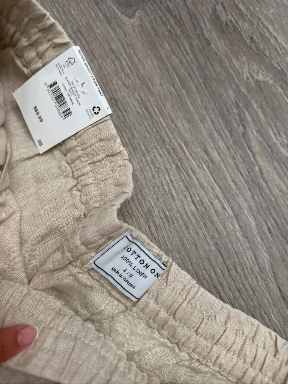 Cotton On NWT Super Baggy Linen Pants
